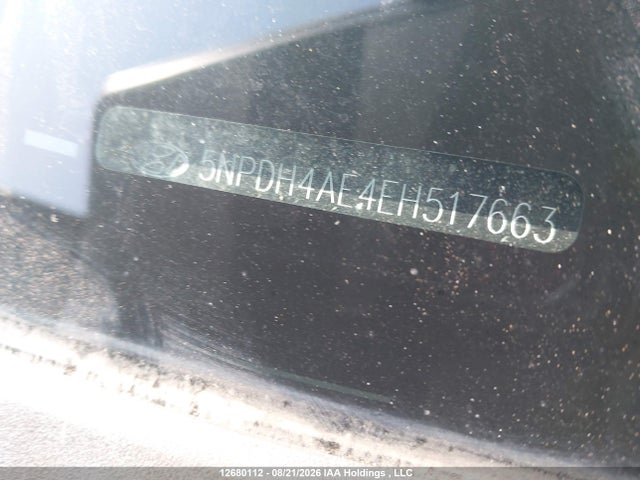 5NPDH4AE4EH517663 Hyundai Elantra