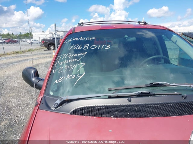 2007 Dodge Grand Caravan Se მანქანა იყიდება აუქციონზე, vin: 1D4GP24RX7B235117, აუქციონის ნომერი: 12680113