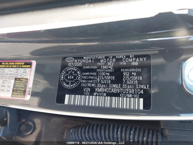 Hyundai Kona Preferred-trend 2026 KM8HCCAB9TU398104 Image 9