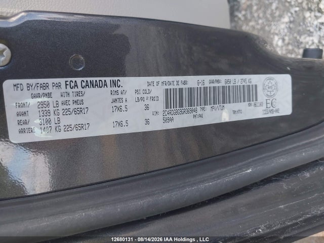 Dodge Grand Caravan Se 2016 2C4RDGBG9GR369048 Image 9
