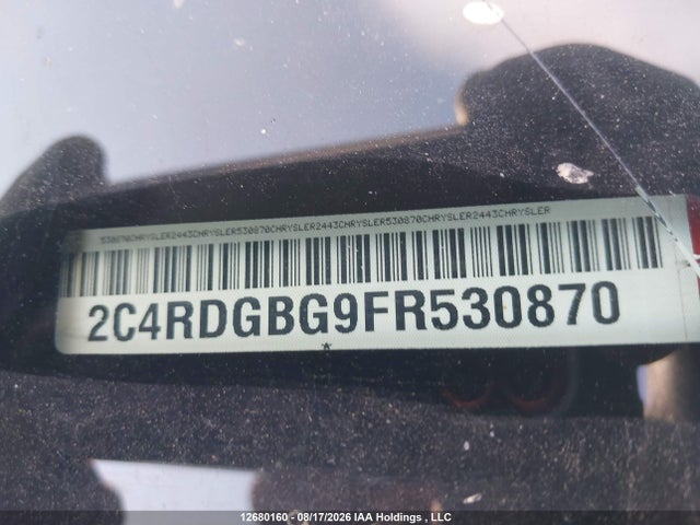 Aukcja sprzedaży 2015 Dodge Grand Caravan Se, vin: 2C4RDGBG9FR530870, numer aukcji: 12680160