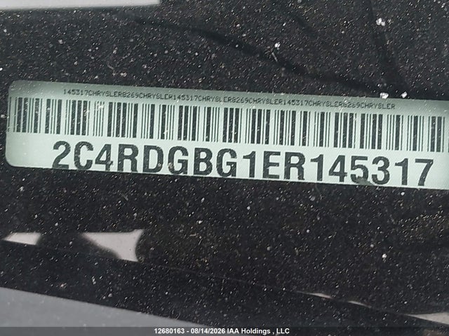 Aukcja sprzedaży 2014 Dodge Grand Caravan Se/sxt, vin: 2C4RDGBG1ER145317, numer aukcji: 12680163