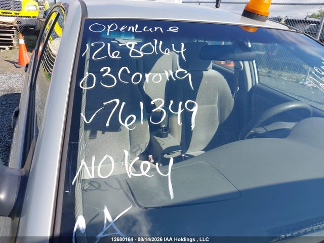 Продажа на аукционе авто 2003 Toyota Corolla Ce/le/s, vin: 2T1BR32E53C761349, номер лота: 12680164
