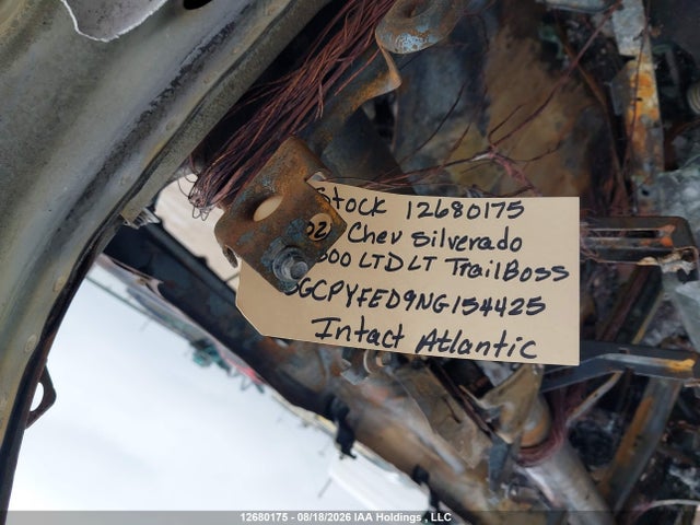 3GCPYFED9NG154425 Chevrolet Silverado 1500 Ltd Lt Trail Boss