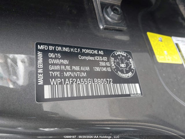 Porsche Macan Turbo 2016 WP1AF2A55GLB90572 Image 18