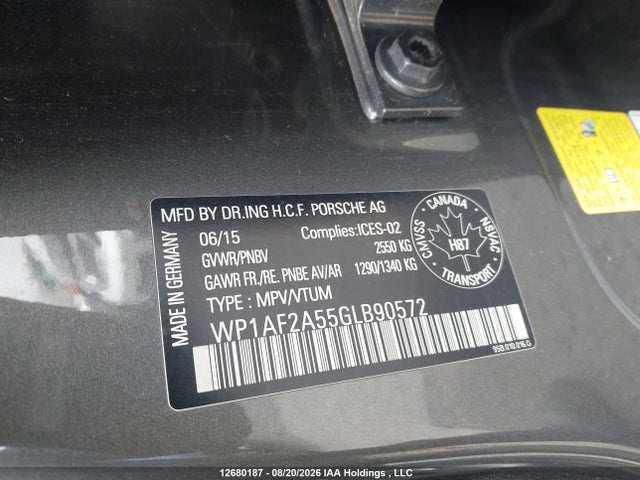 Porsche Macan Turbo 2016 WP1AF2A55GLB90572 Image 9