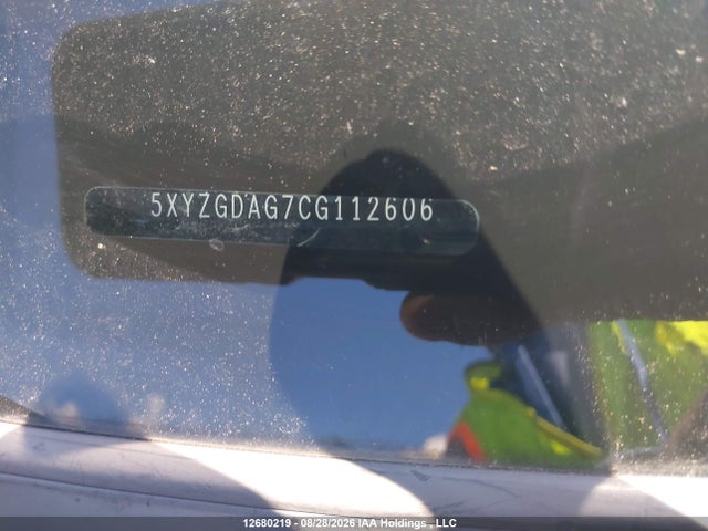 12680219 :رقم المزاد ، 5XYZGDAG7CG112606 vin ، 2012 Hyundai Santa Fe Gls مزاد بيع
