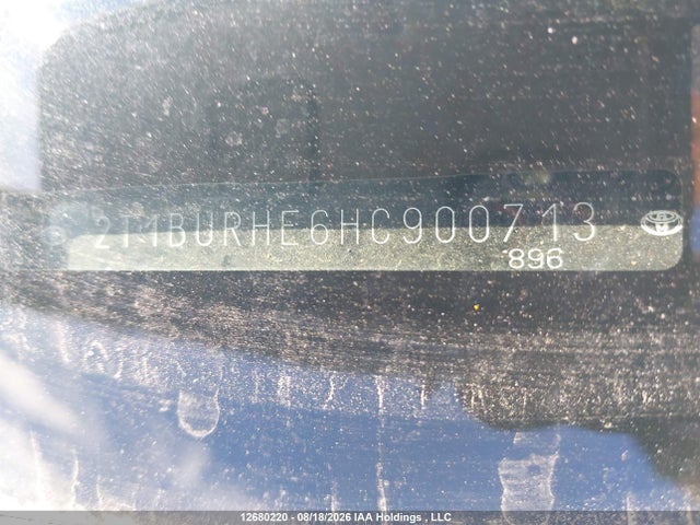 Aukcja sprzedaży 2017 Toyota Corolla L/le/xle/se/xse, vin: 2T1BURHE6HC900713, numer aukcji: 12680220