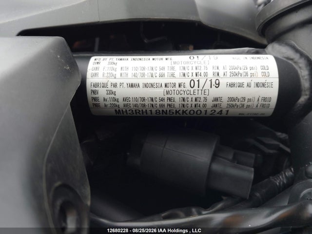 Yamaha Yzfr3 A 2019 MH3RH18N5KK001241 Image 10
