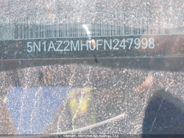 Продажа на аукционе авто 2015 Nissan Murano S/sl/sv/platinum, vin: 5N1AZ2MH0FN247998, номер лота: 12680389