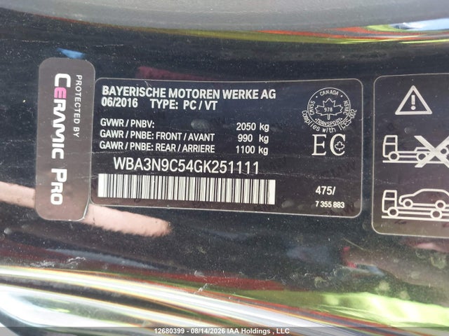 Aukcja sprzedaży 2016 Bmw 428i Xdrive, vin: WBA3N9C54GK251111, numer aukcji: 12680399