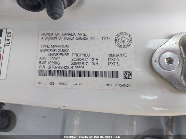Honda CR-V LX 2018 2HKRW2H20JH105696 Image 9