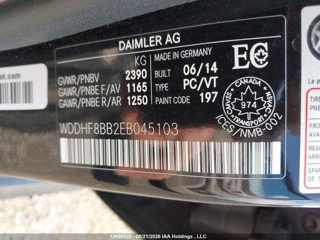 WDDHF8BB2EB045103 Mercedes-Benz E 300 4matic