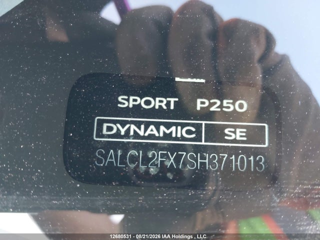 Продаж на аукціоні авто 2025 Land Rover Discovery Sport Dynamic Se 4wd, vin: SALCL2FX7SH371013, номер лоту: 12680531