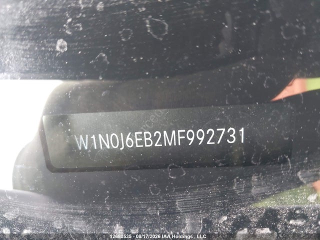 W1N0J6EB2MF992731 Mercedes-Benz Amg Glc 43 Coupe 4matic