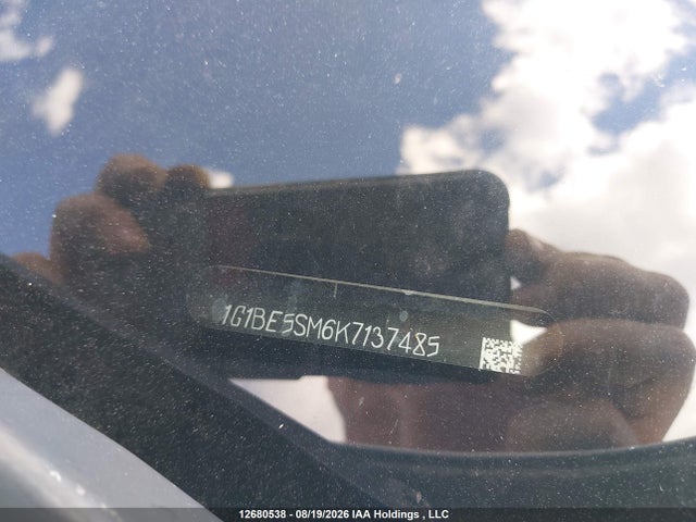 12680538 :رقم المزاد ، 1G1BE5SM6K7137485 vin ، 2019 Chevrolet Cruze Lt مزاد بيع