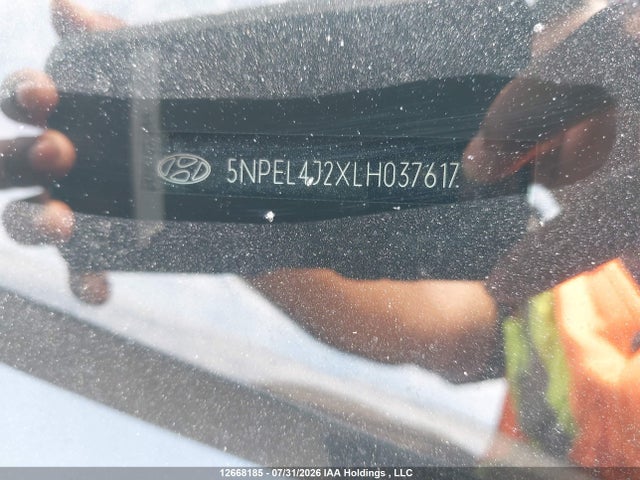 12668185 :رقم المزاد ، 5NPEL4J2XLH037617 vin ، 2020 Hyundai Sonata Luxury مزاد بيع