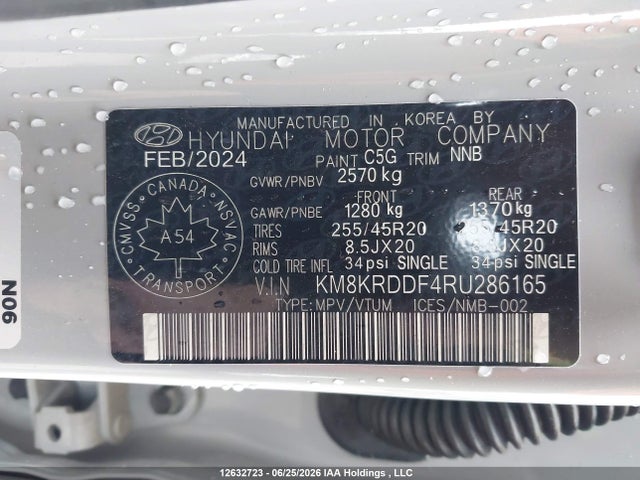 12632723 :رقم المزاد ، KM8KRDDF4RU286165 vin ، 2024 Hyundai Ioniq 5 Preferred Long Range With Ultimate Package مزاد بيع
