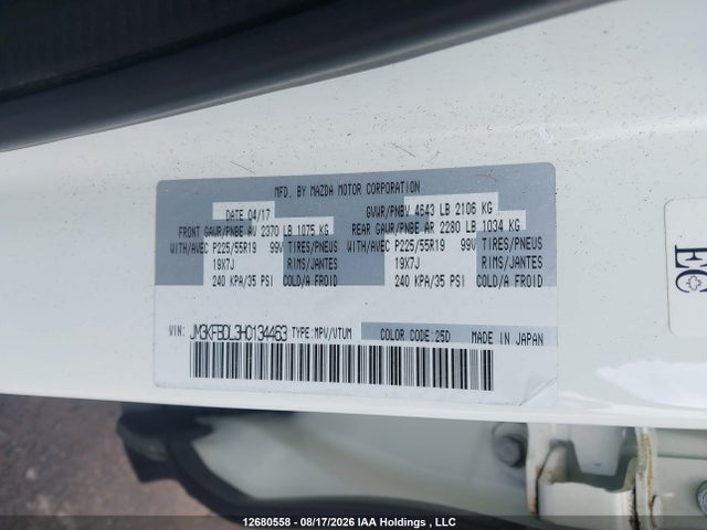Mazda CX-5 GT 2017 JM3KFBDL3H0134463 Image 19