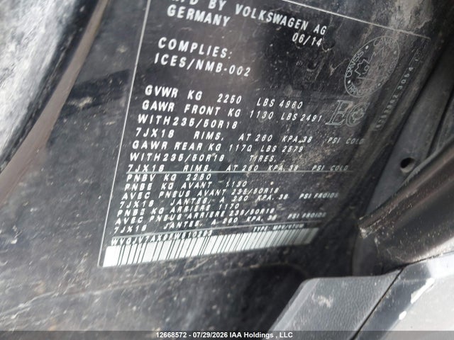 Продаж на аукціоні авто 2015 Volkswagen Tiguan Comfortline/highline/special Edition/trendline, vin: WVGJV7AX9FW510293, номер лоту: 12668572