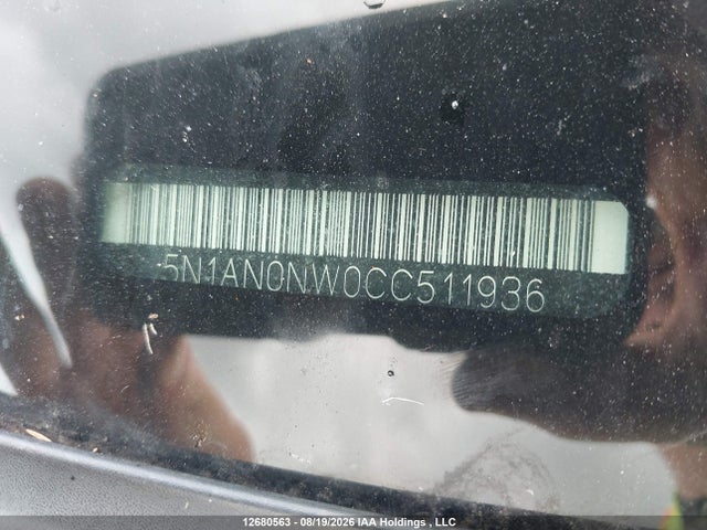 Aukcja sprzedaży 2012 Nissan Xterra Off Road/s/se, vin: 5N1AN0NW0CC511936, numer aukcji: 12680563