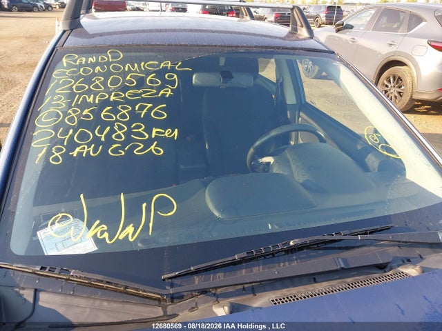 Aukcja sprzedaży 2013 Subaru Impreza 2.0i Touring Package, vin: JF1GPAC67DH856876, numer aukcji: 12680569