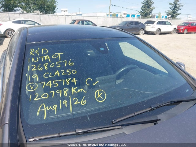 12680576 :رقم المزاد ، WDDSJ4GB2KN745784 vin ، 2019 Mercedes-benz Cla 250 4matic مزاد بيع