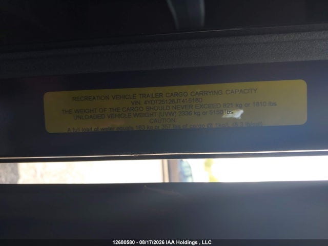 Keystone Passport 2018 4YDT25126JT415180 Image 13