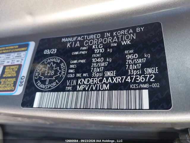 Продажа на аукционе авто 2024 Kia Seltos Ex/ex Premium, vin: KNDERCAAXR7473672, номер лота: 12680584