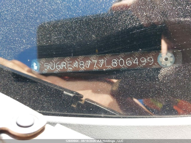 2007 Honda Cr-v Ex-l მანქანა იყიდება აუქციონზე, vin: 5J6RE48777L806499, აუქციონის ნომერი: 12680664