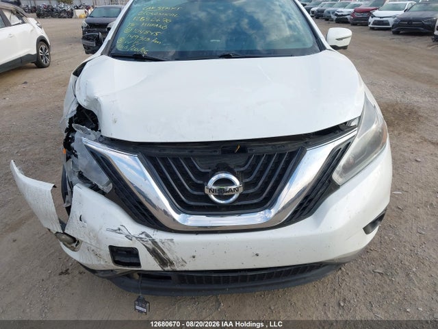 2018 Nissan Murano Midnight Edition/platinum/sl/sv მანქანა იყიდება აუქციონზე, vin: 5N1AZ2MH5JN104845, აუქციონის ნომერი: 12680670