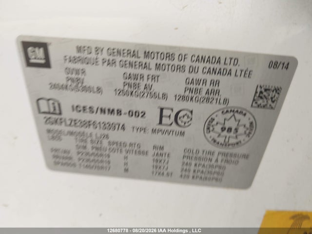 2GKFLZE38F6133974 GMC Terrain Denali
