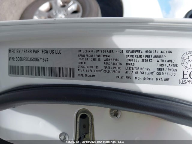 3C6UR5DJ5SG571674 RAM 2500 Big Horn