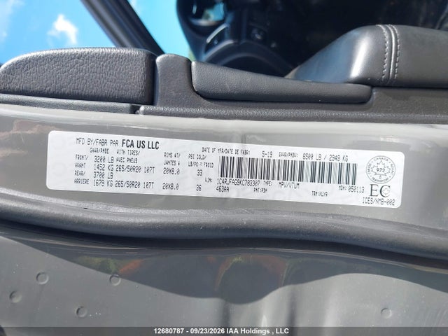 Aukcja sprzedaży 2019 Jeep Grand Cherokee Laredo, vin: 1C4RJFAG9KC783307, numer aukcji: 12680787