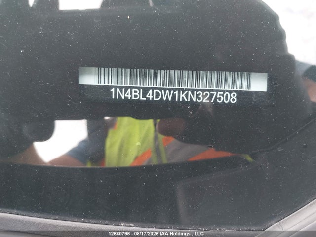1N4BL4DW1KN327508 Nissan Altima 2.5 Sv