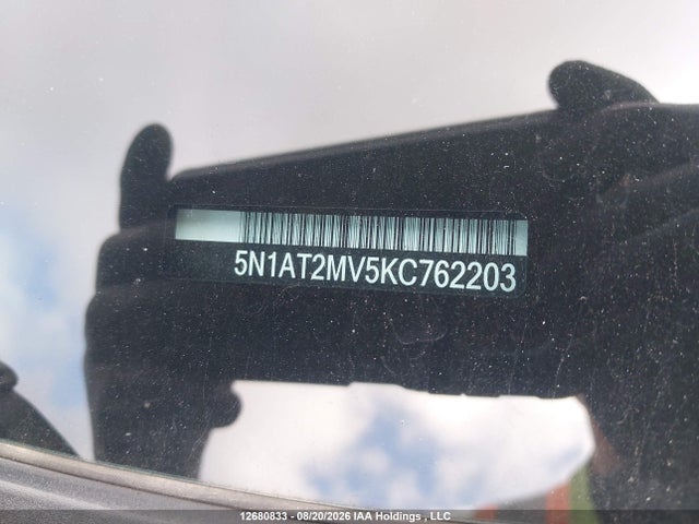 5N1AT2MV5KC762203 Nissan Rogue S/sl/sv