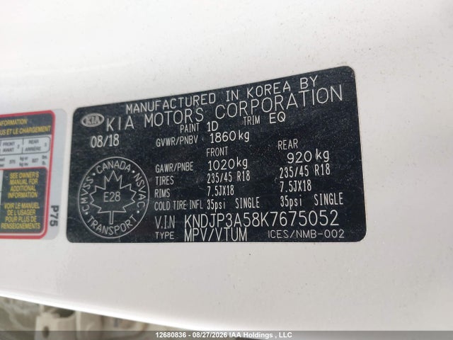 Aukcja sprzedaży 2019 Kia Soul Ex/ex Premium/ex Tech/ex+, vin: KNDJP3A58K7675052, numer aukcji: 12680836