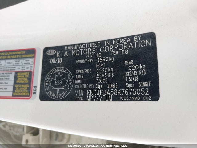 Aukcja sprzedaży 2019 Kia Soul Ex/ex Premium/ex Tech/ex+, vin: KNDJP3A58K7675052, numer aukcji: 12680836