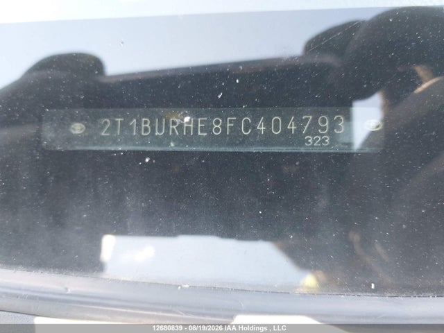 2T1BURHE8FC404793 Toyota COROLLA LE