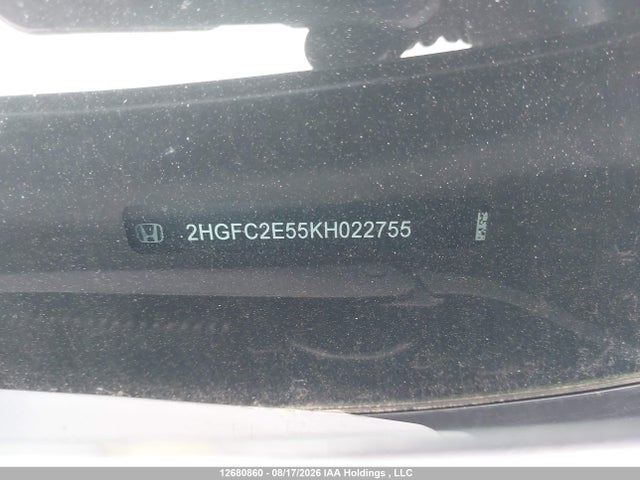 2HGFC2E55KH022755 Honda Civic