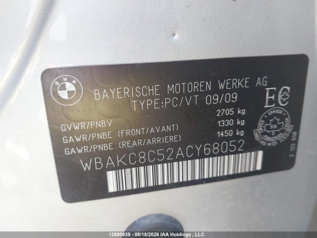 Aukcja sprzedaży 2010 Bmw 750 Li Xdrive, vin: WBAKC8C52ACY68052, numer aukcji: 12680939
