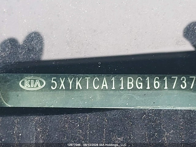 12677046 :رقم المزاد ، 5XYKTCA11BG161737 vin ، 2011 Kia Sorento Lx مزاد بيع