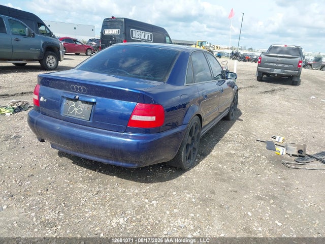 2001 Audi S4 2.7t მანქანა იყიდება აუქციონზე, vin: WAURD68D61A074621, აუქციონის ნომერი: 12681071