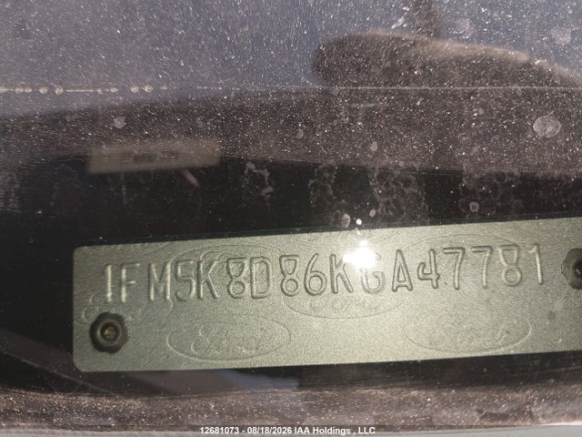 1FM5K8D86KGA47781 Ford EXPLORER XLT