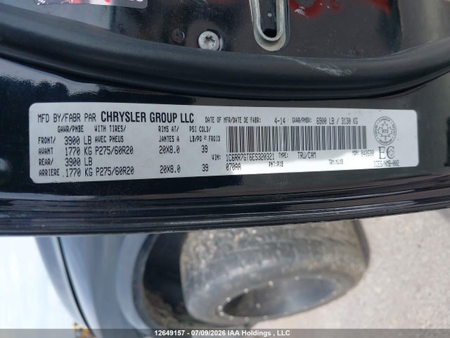 Продажа на аукционе авто 2014 Ram 1500 Slt, vin: 1C6RR7GT6ES320321, номер лота: 12649157