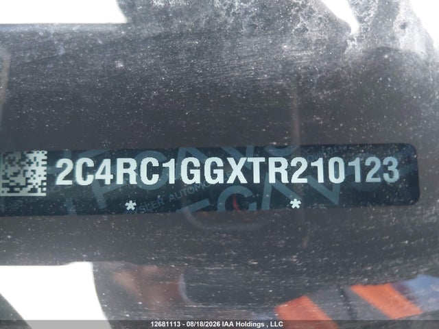 12681113 :رقم المزاد ، 2C4RC1GGXTR210123 vin ، 2026 Chrysler Pacifica Limited مزاد بيع