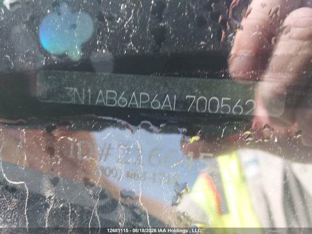 Продаж на аукціоні авто 2010 Nissan Sentra, vin: 3N1AB6AP6AL700562, номер лоту: 12681115
