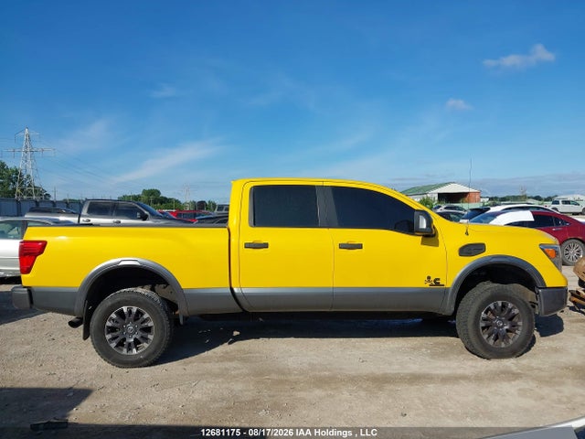12681175 :رقم المزاد ، 1N6BA1F43GN501643 vin ، 2016 Nissan Titan Xd Sl/pro-4x/plat Reserve مزاد بيع