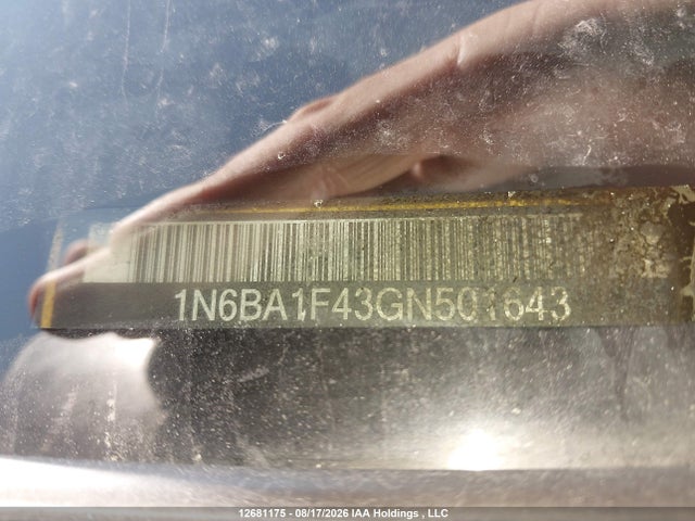 12681175 :رقم المزاد ، 1N6BA1F43GN501643 vin ، 2016 Nissan Titan Xd Sl/pro-4x/plat Reserve مزاد بيع