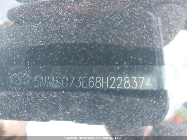 2008 Hyundai Santa Fe Gl მანქანა იყიდება აუქციონზე, vin: 5NMSG73E68H228374, აუქციონის ნომერი: 12681218